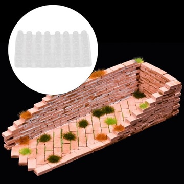 Миниатюрная силиконовая форма для кирпича Легкий цилиндрический кирпич