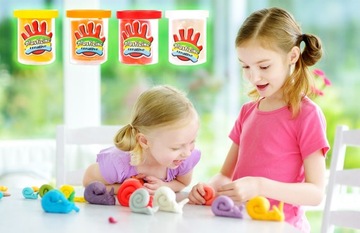 ПЛАСТИКОВОЕ ТЕСТО ТЕСТО 4 ЧАШКИ ПРИНАДЛЕЖНОСТИ ПЛАСТИКОВОЕ ТЕСТО ТЕСТО