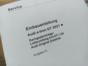 AUDI E-TRON GT KUFR STŘEŠNÍ 4J3071126