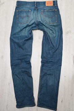 LEVIS 514 JEANS spodnie męskie granatowe PREMIUM 34/36 pas 90