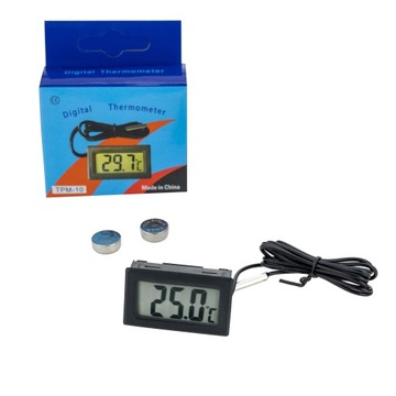 Электронный комнатный термометр с ЖК-дисплеем и зондом