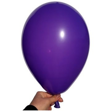 BALONY fioletowe URODZINOWE gemar 100szt PASTELOWE