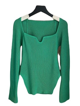 ELEGANCKI DAMSKI SWETER CIEPLY JESIENNY ZIMOWY DŁUGI RĘKAW NA CODZIEŃ
