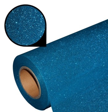 Folia Glitter brokatowa SGL-32 Aqua 1 metr