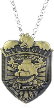 FNAF Fazbear odznaka, FNAF bezpieczeństwo vintage metalowa broszka