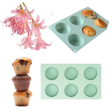 ZIELONA FORMA MUFFINKI PREZENT BABECZKI SILIKON