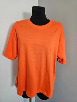 Primark koszulka t-shirt pomarańczowa 40 42
