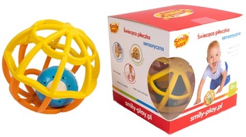 Smily Play ŚWIECĄCA PIŁECZKA grzechotka gryzak