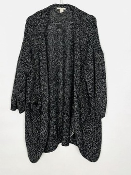 Sweter kardigan melanż M 38 H&M