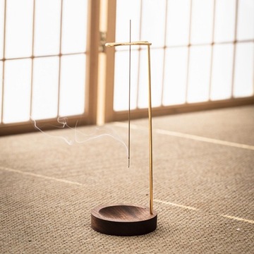 Перевернутая курильница Декоративная универсальная деревянная курильница золотого цвета