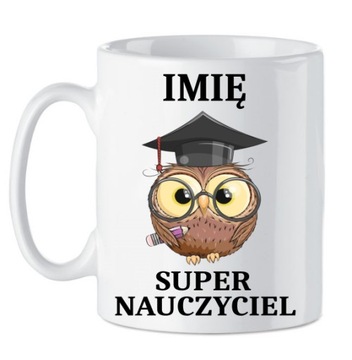 Kubek Dla Super Nauczyciela prezent + kartonik