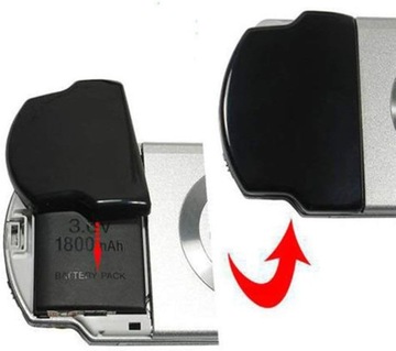 Крышка аккумуляторного отсека дверцы SONY PSP 2000, 3000, 2001, 3001 черная