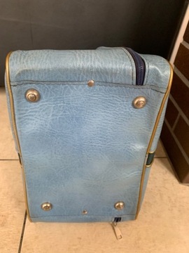 Сумка для мячей для боулинга Brunswick, синяя, экокожа old school, 34x32x22 см