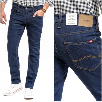 MUSTANG OREGON TAPERED MĘSKIE SPODNIE JEANSOWE DŻINSOWE ZWĘŻANE W32 L32