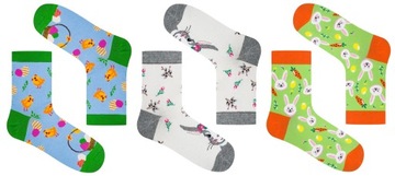 НОСКИ ЖЕНСКИЕ ПАСХАЛЬНЫЕ, 3 ПАКЕТА В ПОДАРОК ​​35-37