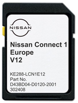 MAPA Nissan Connect 1 v12 2023 LCN1 Qashqai RADARY