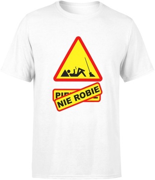 KOSZULKA MĘSKA Z NADRUKIEM ŚMIESZNA ZABAWNA R. XXL T-SHIRT MĘSKI TSHIRT