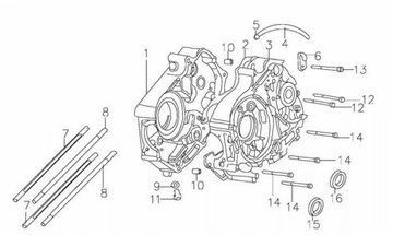ВТУЛКА-втулка картера 140 MRF PITBIKE