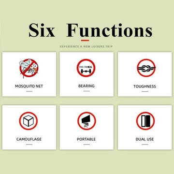 Styl nr 5 Przenośny odkryty hamak kempingowy z mos