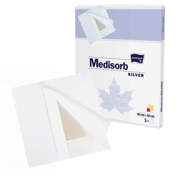Medisorb SILVER opatrunek ze srebrem 10x10cm 5szt