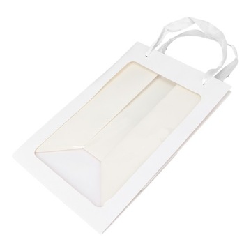 Большой бумажный мешок для конфет с открытым окном, бумажные пакеты для 6А