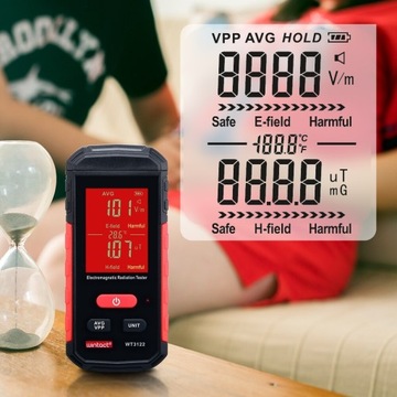 ИЗМЕРИТЕЛЬ ЭЛЕКТРОМАГНИТНОГО ПОЛЯ ВОЛНОВОЙ ТЕСТЕР РАДИАЦИИ 5G 100uT СИГНАЛИЗАЦИЯ