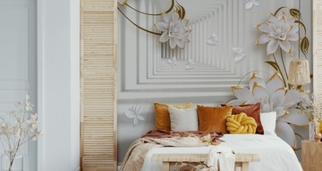 Фотообои 3D цветы туннель глубины гостиной 300x450