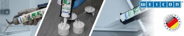 WEICON Flex+bond 85 мл | Герметизирующий клей | Сильный | Гибкий | Серый