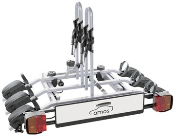 BAGAŻNIK ROWEROWY PLATFORMA NA HAK NA 3 CIĘŻKIE ROWERY DO 75kg E-BIKE+UCHYŁ