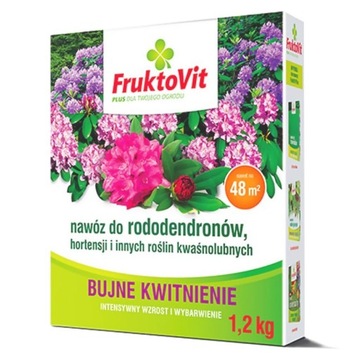 NAWÓZ DO RODODENDRONÓW, HORTENSJI I INNYCH ROŚLIN KWAŚNOLUBNYCH 1,2 KG
