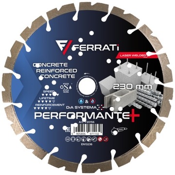 FERRATI PERFORMANTE + 230 x 22,23 mm - Tarcza diamentowa do cięcia betonu