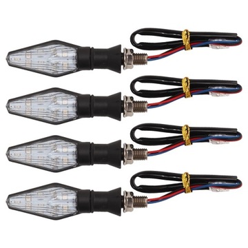 KIERUNKOWSKAZ LED MOTOCYKLA DWUKOLOROWE ŚWIATŁA