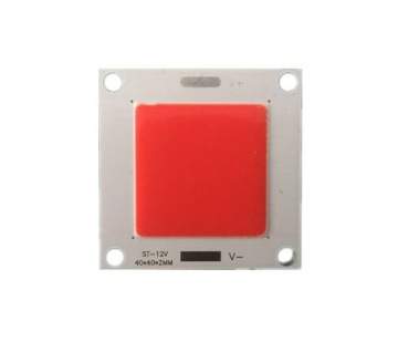 CZERWONA DIODA MODUŁ LED COB 50W 12-14V MOC STOP