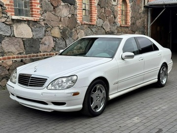 Mercedes Klasa S W220 2001 Mercedes S 600 LONG Biały W12 365KM Gotowy do, zdjęcie 2