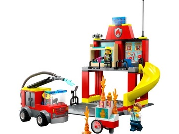 LEGO City 60375 Remiza strażacka i wóz strażacki Prezent