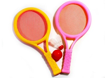 RAKIETKI PLASTIKOWE LOTKA PIŁECZKA BADMINTON
