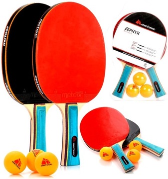 ZESTAW PING PONG 5w1 PALETKA 3SZT PIŁECZKI