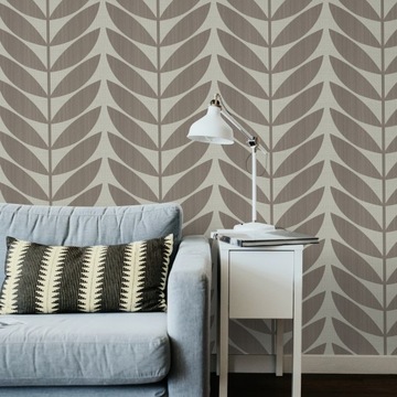 ОБОИ НАСТЕННЫЕ БОХО КОРИЧНЕВЫЕ И БЕЖЕВЫЕ РУЛОН 5,2М2