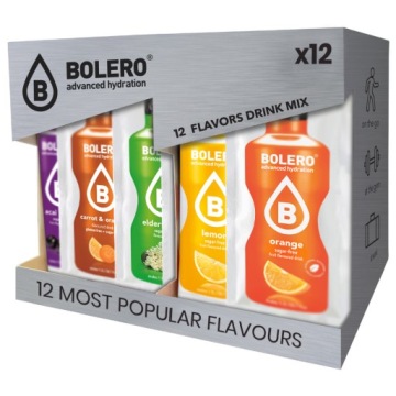 BOLERO DRINK 12x9g MIX OF THE MOST POPULAR FACES ELECTROLITE MIX