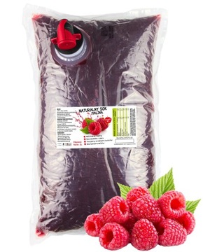 SOK Z MALIN 100% MALINA NFC MALINOWY TŁOCZONY NATURALNY ZDROWY ŚWIEŻY 2L