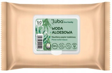 LUBA ECO family nawilżany papier toaletowy aloes