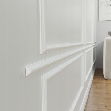 Sztukateria ścienna poliuretanowa biała SL02