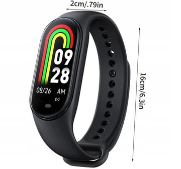 SMARTBAND SMARTWATCH M8 BAND ИЗМЕРИТЕЛЬ ЧСС ШАГИ SMS
