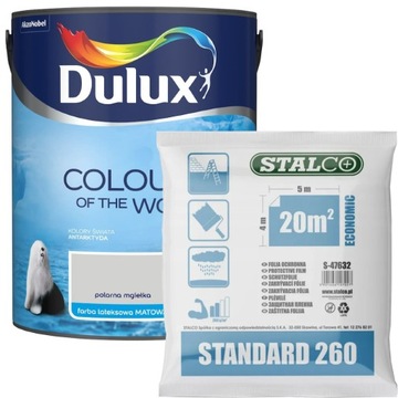 Dulux KoloryŚwiata Farba Polarna Mgiełka 5L+GRATIS