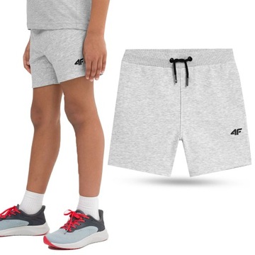 ДЕТСКИЕ ШОРТЫ ИЗ ХЛОПКОВОГО СПОТА 4F ДЛЯ МАЛЬЧИКОВ