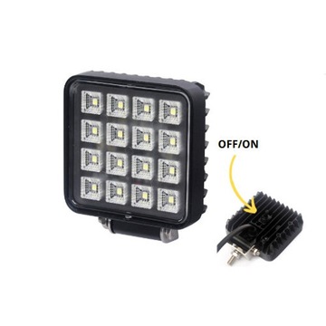 Lampa Ledowa Koparki Ciągnika z włącznikiem16LED