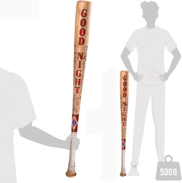 HARLEY QUINN LEGION SAMOBÓJCÓW DREWNIANY KIJ BASEBALLOWY HALLOWEEN COSPLAY
