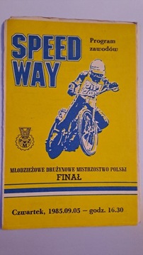 APATOR TORUŃ - GDAŃSK LESZNO GORZÓW 05-09-1985 - PROGRAM ŻUŻLOWY WYPEŁNIONY