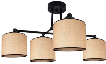 NOWOCZESNA LAMPA WISZĄCA ŻYRANDOL PLAFON JUTA BOHO