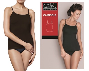 Koszulka na ramiączkach Gatta CAMISOLE brązowa L